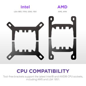 Nzxt Kraken Plus 360 V2 vodeno hlađenje crno (RL-KN360-B2) - Slika 1