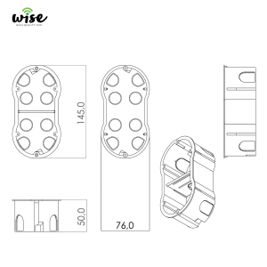 Dozna modularna 4M za gips (71mm), WTDOZ2 - Slika 2