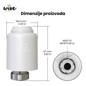 Zigbee radijatorski termostat WTRTTG1 - Slika 2
