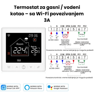 Pametni Wi-Fi termostat za gasne/električne kotlove i aktuatore WTRTAG01 - Slika 4