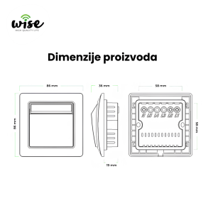 Wise RFID Prekidač za napajanje – Hotelski WYSFK1 - Slika 3