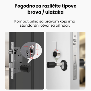 Wise pametni cilindar sa otiskom prsta, WSHBC1-F - Slika 3