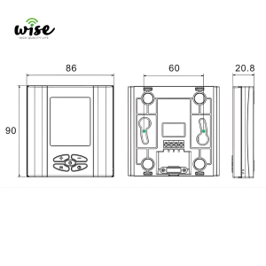Baterijski pametni Wi-Fi termostat za gasne/električne kotlove WTRTBM01/WTRTBM03 - Slika 2