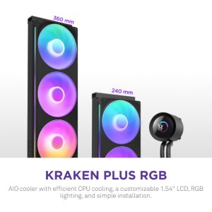 Nzxt Kraken Plus 240 RGB V2 vodeno hlađenje crno (RL-KR240-B2) - Slika 5