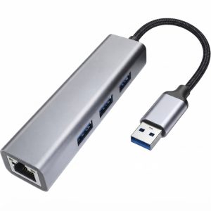 E-Green USB 3.0 - HUB (3 port USB 3.0 + 1port fast ethernet 1000Mbs) - Slika 1