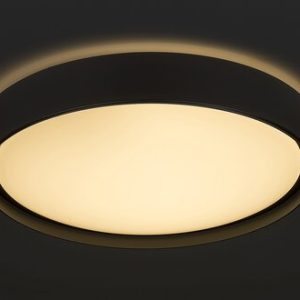 Achilles, unutrašnja LED smart plafonjera, crna, metal - Slika 2