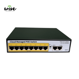Cloud upravljivi PoE switch 10 port 8 PoE 2 uplink, WSHPOE-10 - Slika 2