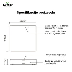 Wise Zigbee/Bluetooth/Sigmesh Gateway, WTWG01 - Slika 3