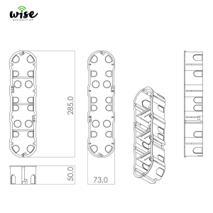 Dozna modularna 8M za gips (71mm), WTDOZ4 - Slika 2