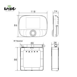Wise pametni dvodelni termostat WTRTD01 - Slika 3
