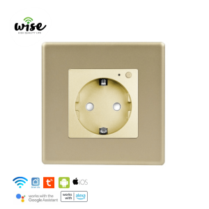 Wise pametna utičnica, ugradna 16A – MAT panel krem - Slika 1