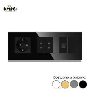 Wise TV set za doznu M7 – stakleni panel - Slika 3
