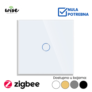 Wise pametni Zigbee prekidač, 1t staklo - Slika 1