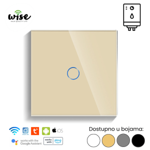 Wise pametni prekidač za bojler 20A, 1 taster – stakleni panel - Slika 4