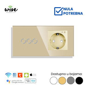 Wise modularni set pametan prekidač 3t + pametna utičnica - Slika 3