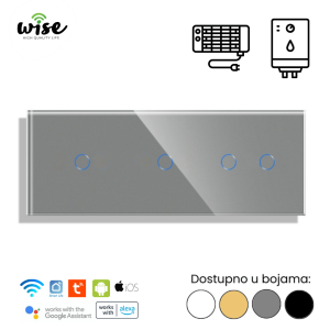 Wise set za kupatilo, 1t + 1t + 2t, staklo - Slika 4