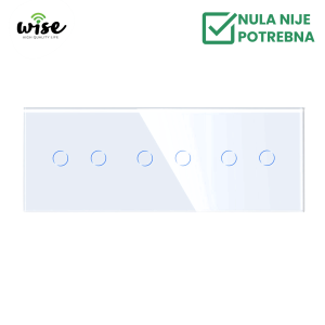 Wise prekidač 6 tastera – modularni sa 3 modula - Slika 2