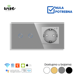 Wise modularni set pametan prekidač 2t + pametna utičnica - Slika 3