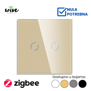 Wise pametni Zigbee prekidač, 2t staklo - Slika 3