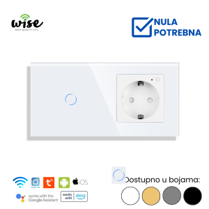 Wise modularni set pametan prekidač 1t + pametna utičnica - Slika 2