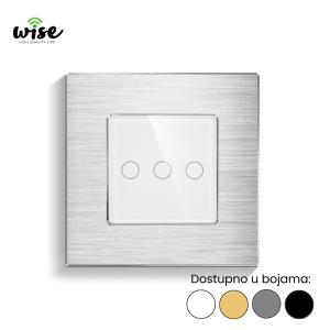 Wise standardni prekidač na dodir, 3t aluminijum - Slika 2