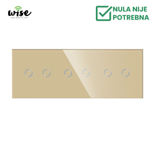 Wise prekidač 6 tastera – modularni sa 3 modula - Slika 3