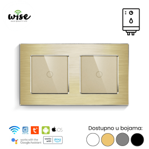 Wise set za kupatilo, 1t + 1t, aluminijum krem - Slika 1
