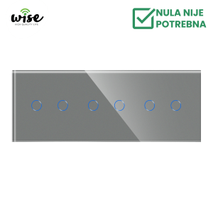 Wise prekidač 6 tastera – modularni sa 3 modula - Slika 4