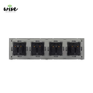 Wise modularni set, četvorostruka šuko utičnica, plastični panel - Slika 5