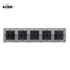 Wise modularni set, petostruka šuko utičnica, plastični panel - Slika 5