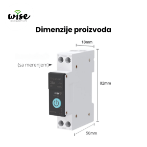 Wise pametni kontaktor 25A sa merenjem potrošnje WK25A1 - Slika 2