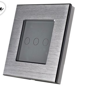 Wise daljinski prekidač - transmiter - 3 tastera - aluminijumski panel - Slika 1