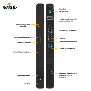 Wise pametna brava sa 3D prepoznavanjem lica WSHB52 - Slika 4